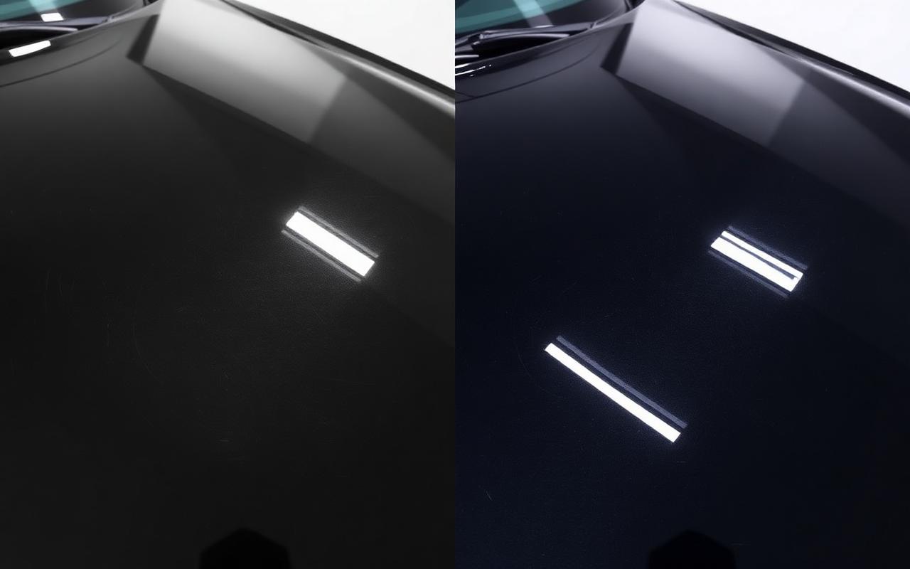 Before and after paint correction